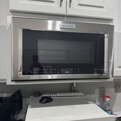 Kitchen Aid- Over The Range Microwave With Air Fryer 