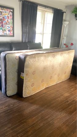 Two twin mattresses