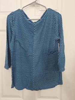 Dana Buchman Cowlneck Top Blouse (size L)