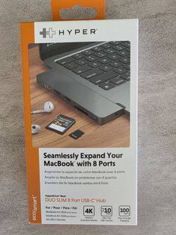 HYPER HyperDrive Next Duo Slim 8-Port USB-C Hub
HYPER
NEW