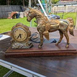 Clock And Horse
