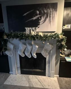 Black and white canvas 24 x 48  wall art