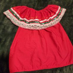 Red Mixican Shirt 6/ 7 Years 