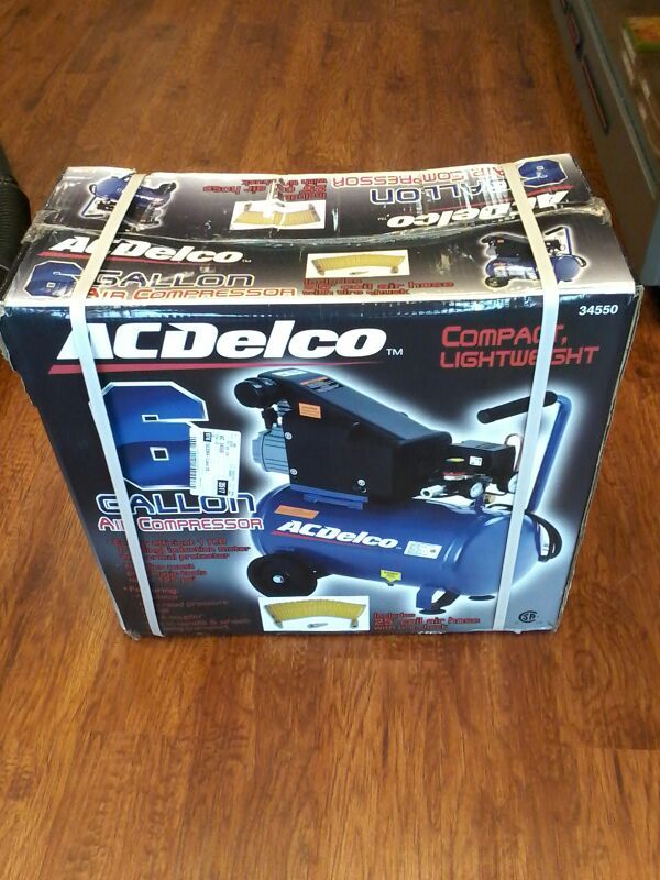 NEW ACDelco 34550 6 gallon Air Compressor Portable Lightweight