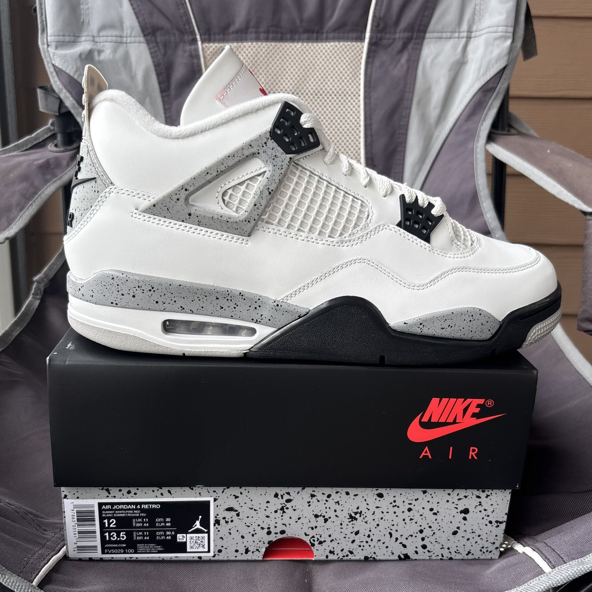 Air Jordan 4 Retro “White Cement” 2025 Size 12 Men’s