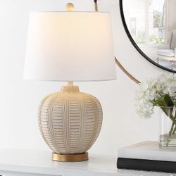 Cream / rose gold table lamp - NEW
