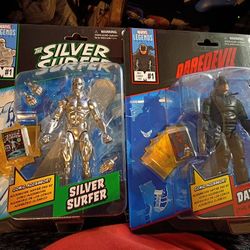 Marvel Legends "Daredevil" And "Silver Surfer"