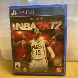 PS4 NBA BASKETBALL 2K17 2017 SONY PLAYSTATION 4 PAUL GEORGE MICHAEL B. JORDAN .
