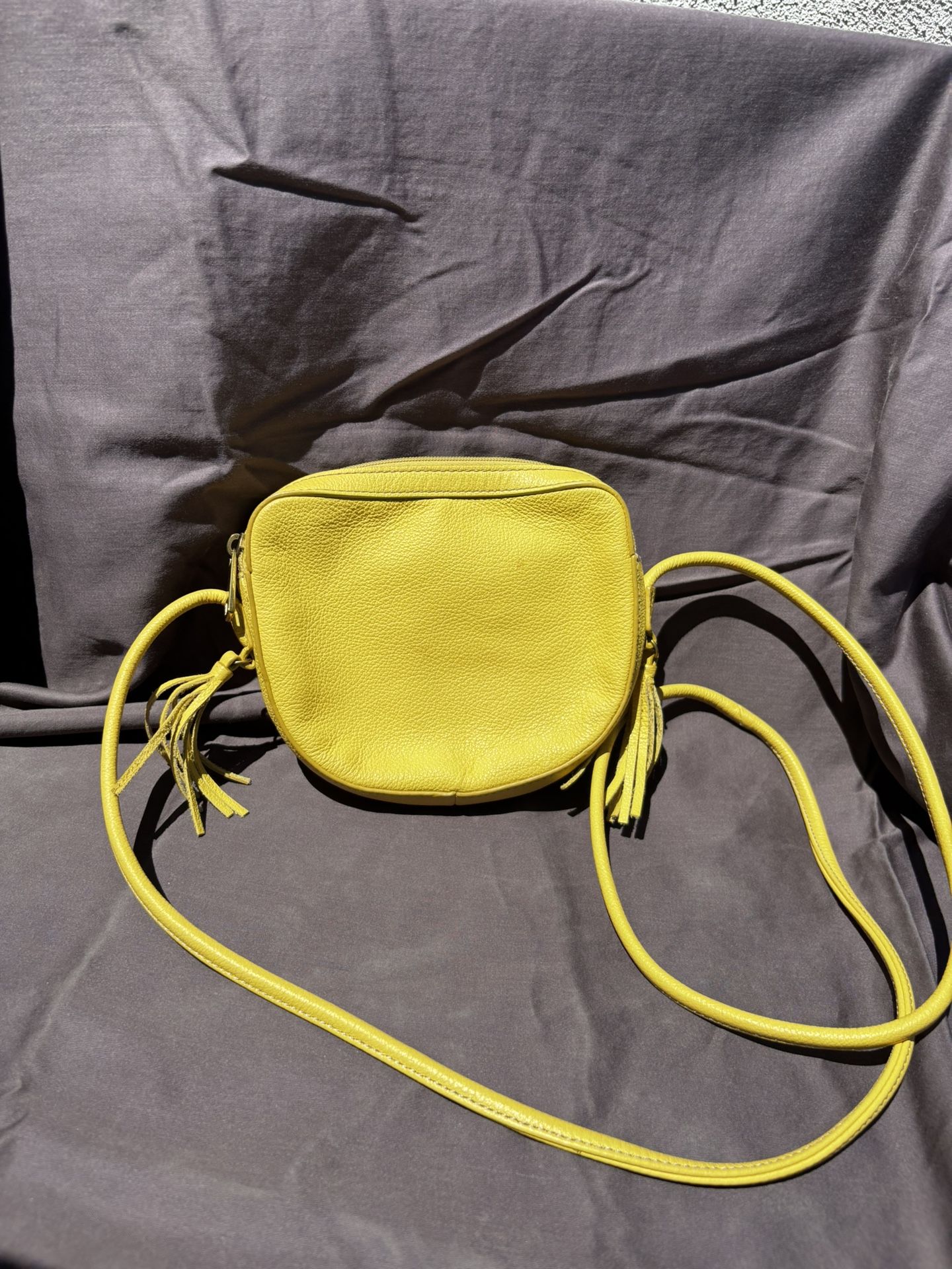 Fossil Lola Mini Bag Mimosa Yellow Leather
