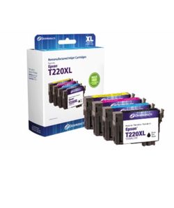 Epson T220XL Ink Cartridges 4 Pack (Black Cyan Magenta Yellow) High Capacity