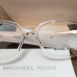 NEW Michael Kors Womens Clear and Rose Gold Glasses MK 4058


