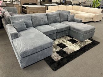 New dark gray sofa
