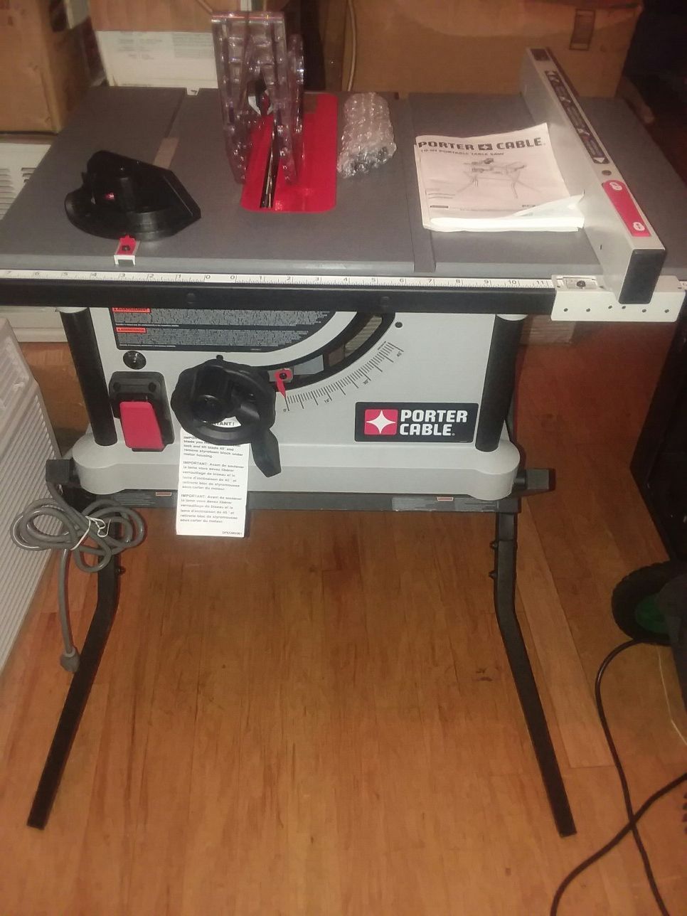 New porter cable table saw