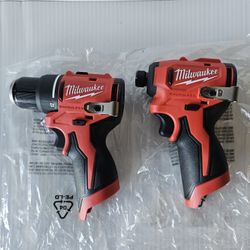 FIRM!! Brand New Milwaukee M12 Brushless Subcompacts Drill And Impact Driver - Tools Only 