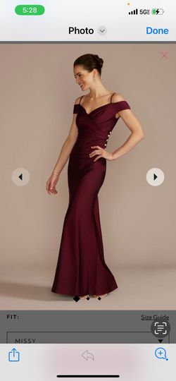 Women’s Formal Burgundy Dress