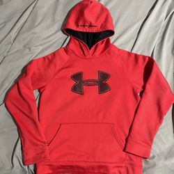 Under Armour Youth Large Hoodie Sweatshirt Red