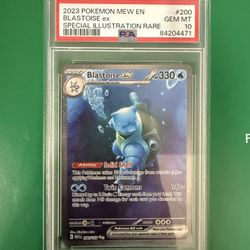 PSA 10 Blastoise ex #200 from 151