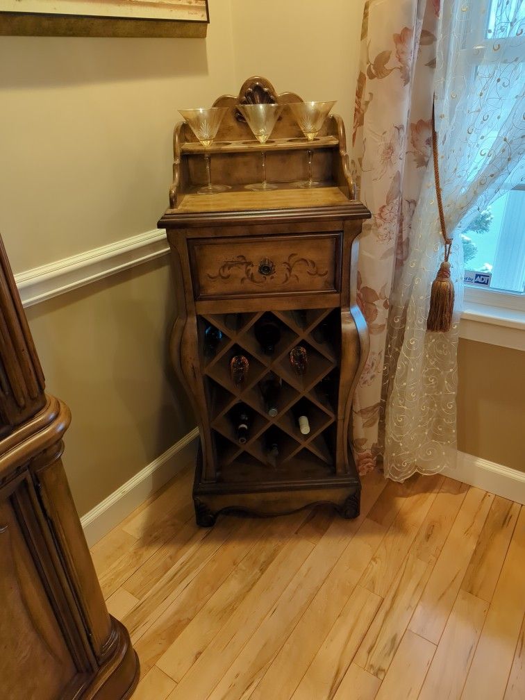 Small Wine Rack With Draw