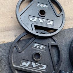 Set Of 45s Olympic Style Weights 