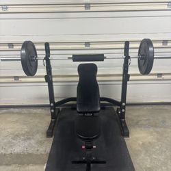 Adjustable Workout Bench And Weights