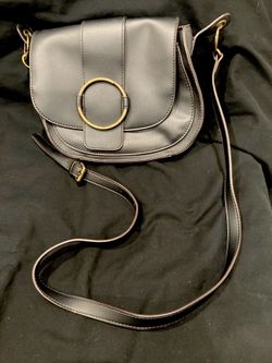 Black Leather Crossbody Purse