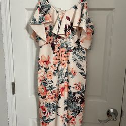 Floral Mid length Dress- Small