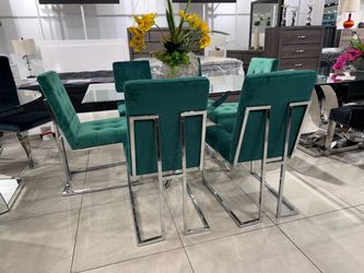 7pc Dining Set ✨Modern Style 💚💚💚💚
