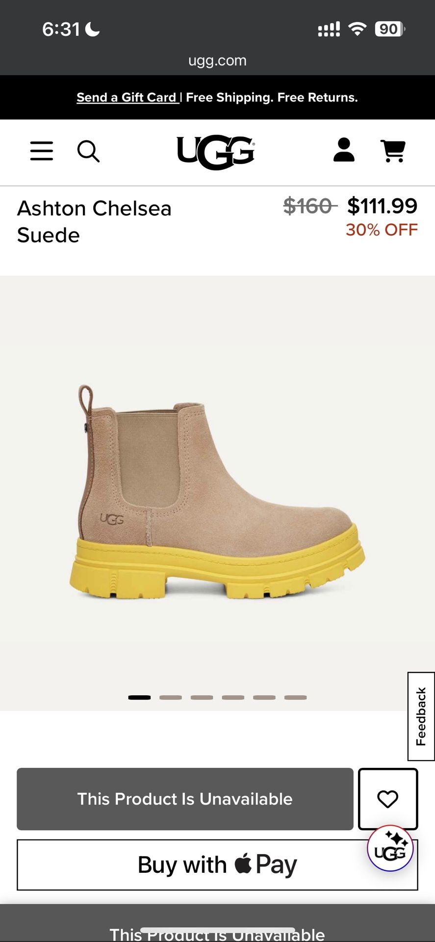 Ugg Ashton Chelsea Suede Boots