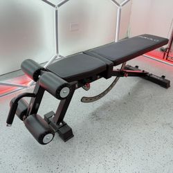 Brand New Mikolo 1200LB Weight Bench, Adjustable Workout Bench with Detachable Leg Support, Vertical Storage Space-Saving Exercise Bench SKU333-S1