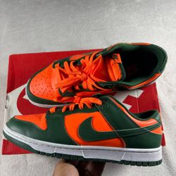 Nike Dunk Low "Miami Hurricanes / Dolphins" Men’s Size 10 Green
