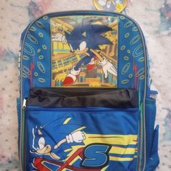SONIC THE HEDGEHOG 16 IN. BACKPACK