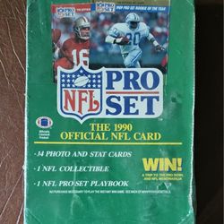 1990 NFL PRO SET FOOTBALL CARDS- Factory Sealed-36 Packs- $75.00