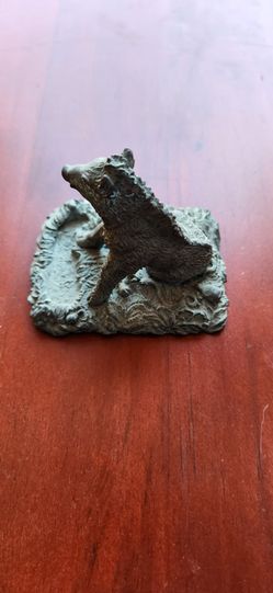 Vintage A. Santini "Il Porcellino" Italian Wild Boar Bronze Sculpture