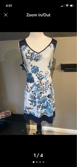Blue floral nightgown