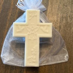 Baptismal Soap Favors in Mesh Bag 