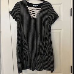 NWOT striped Boutique Dress