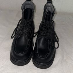 Die Hard Leather Boots Black 