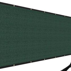Privacy Fence Screen Heavy Duty Windscreen Fencing Mesh Fabric Shade Cover for Outdoor Wall Garden Yard Pool Deck, 5'x40' Green