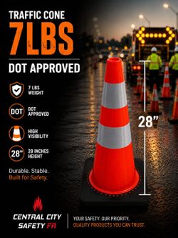 TRAFFIC CONES 28” & 36” ( ASK FOR PRICE)