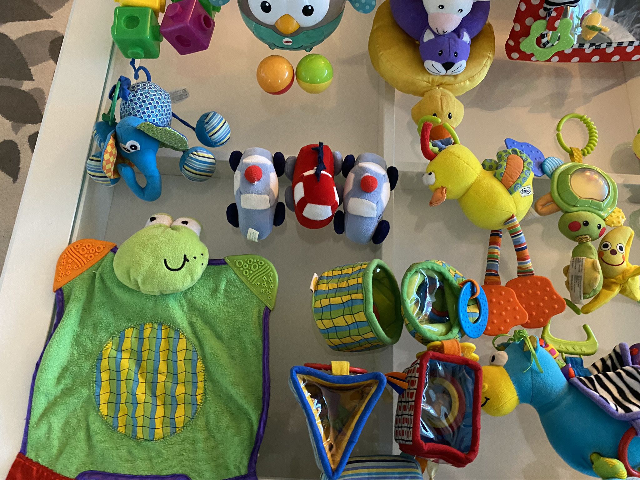 Baby Toy Lot And Stroller Cup Holder