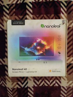 Nanoleaf 4D Screen Mirror + Lightstrip Kit (Up to 65") – Brand New in Box