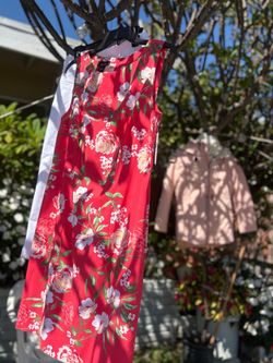 Alyx Red Floral Sleeveless Dress