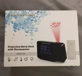 SMARTRO Projection Alarm Clock Digital Clock with Indoor