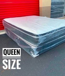 Queen Mattress Set PillowTop – Brand New –  Same Day Delivery Available 🚚
