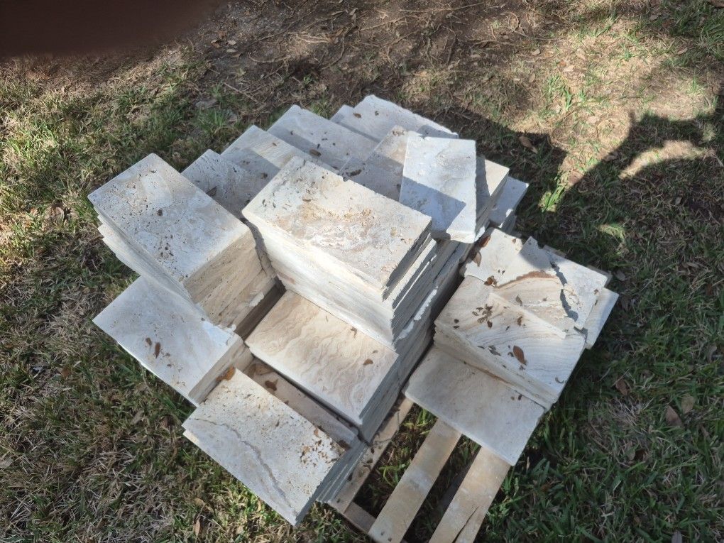 Travertine  6"x12" Bullnose Coping