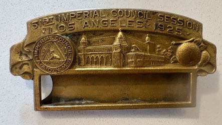 1925 Los Angeles Shrine Auditorium pin