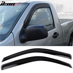 Fits 2004-2012 Chevy Colorado & GMC Canyon Standard Cab Window Visors Air Deflector