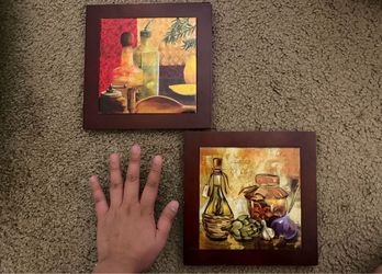 Italian Kitchen Wall Art Prints Set of 2