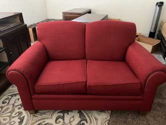 Red Loveseat Couch