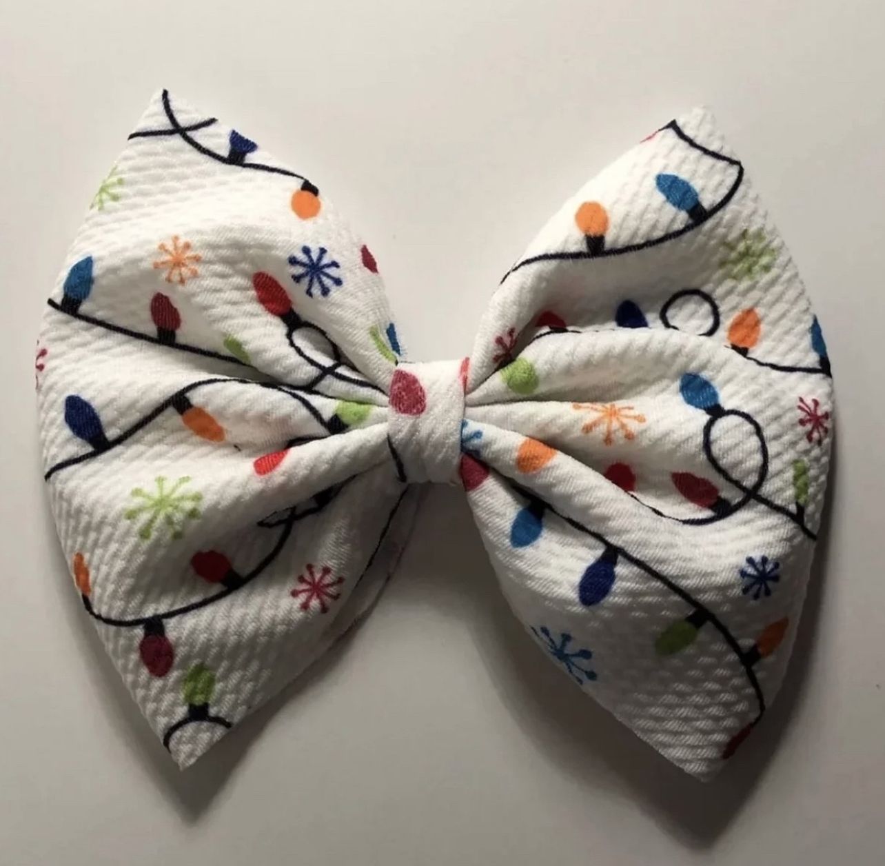 Christmas Lights Hair Bow